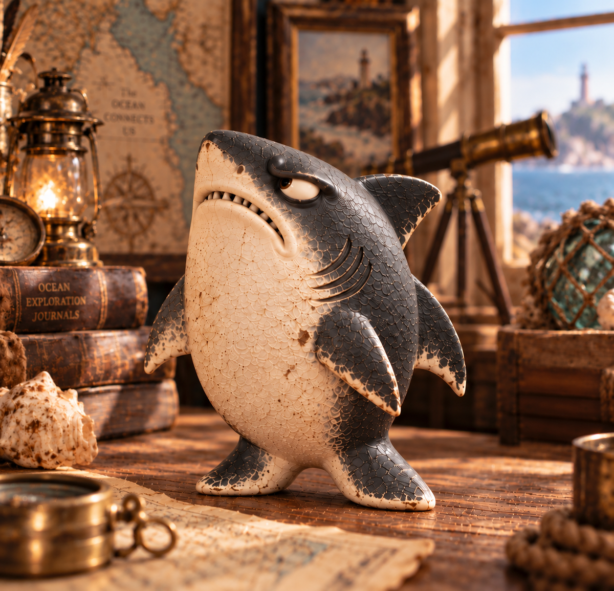 ๐ฆ๐ Chaos & Regret Shark Pair โ Funny Desk Companion Duo for Best Friends