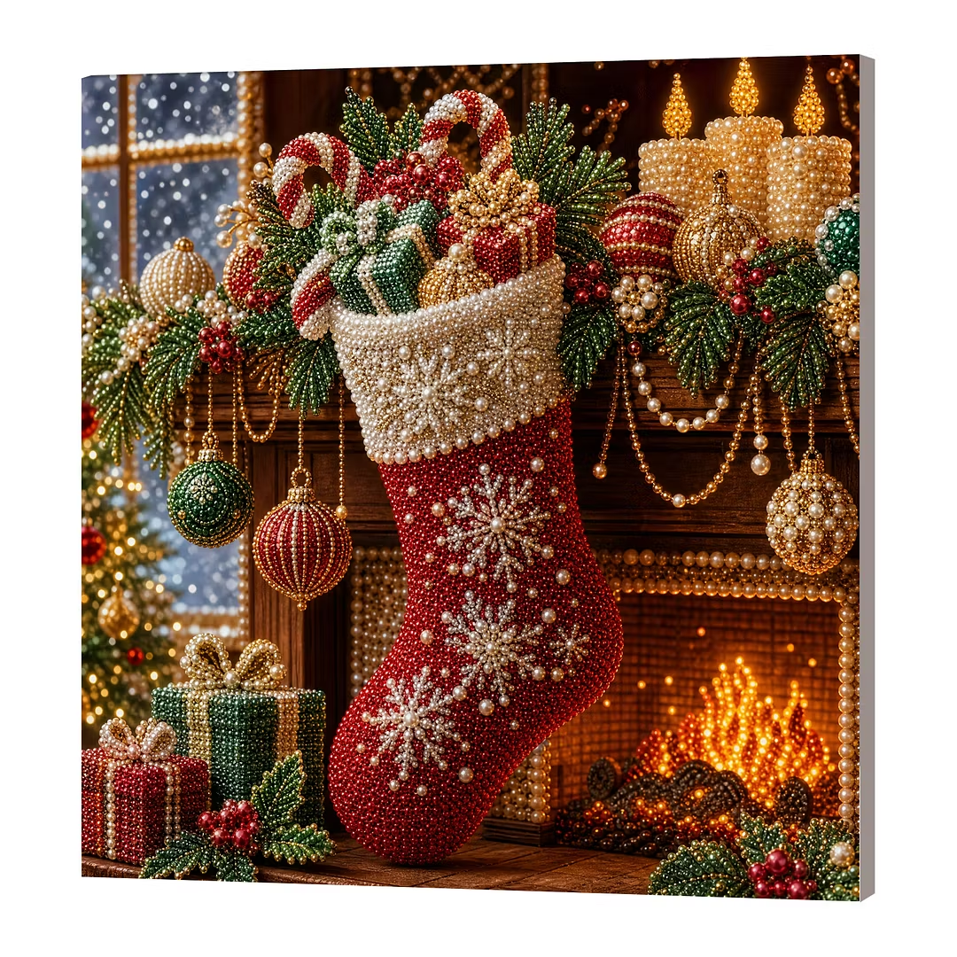 ๐Beginner-Friendly & Calming-๐ DIY Holiday Pearl Painting Kit With Frame