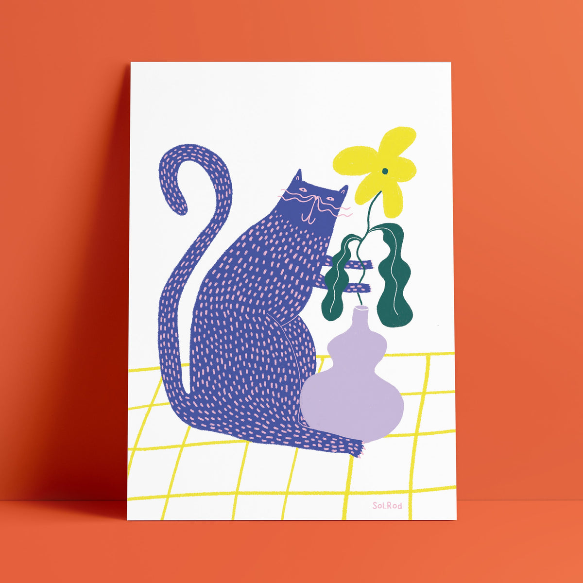Print 21 "Gato azul"