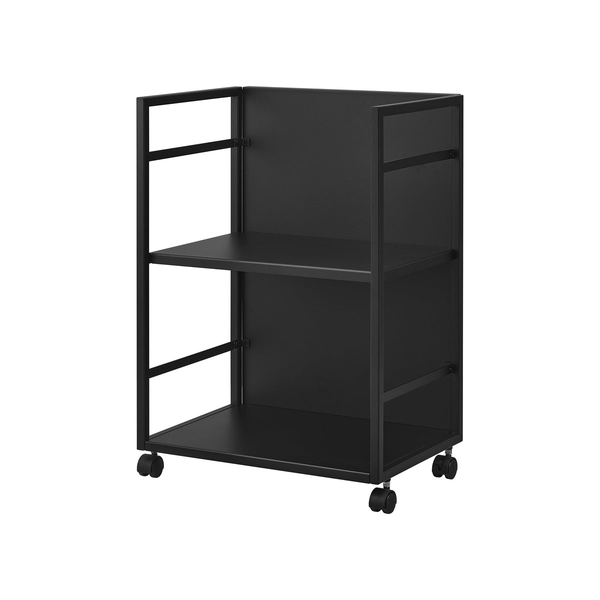 Two-Tier Hideaway Storage Cart (24" H) - Steel