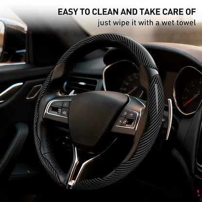 Non-Slip Car Steering Wheel Cover for 15 Inch Wheels