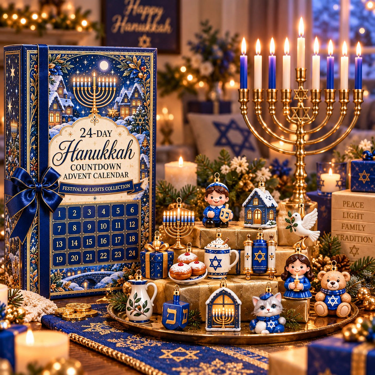 🕎 24 Little Ornament of Hanukkah Magic