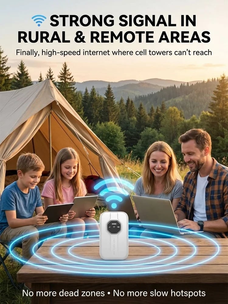 🌍 Global Portable Wi-Fi – No Contract, No Hidden Fees