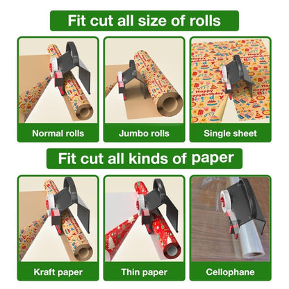 🔥HOT SALE 49% OFF - Wrapping Paper Cutter & Tape Dispenser