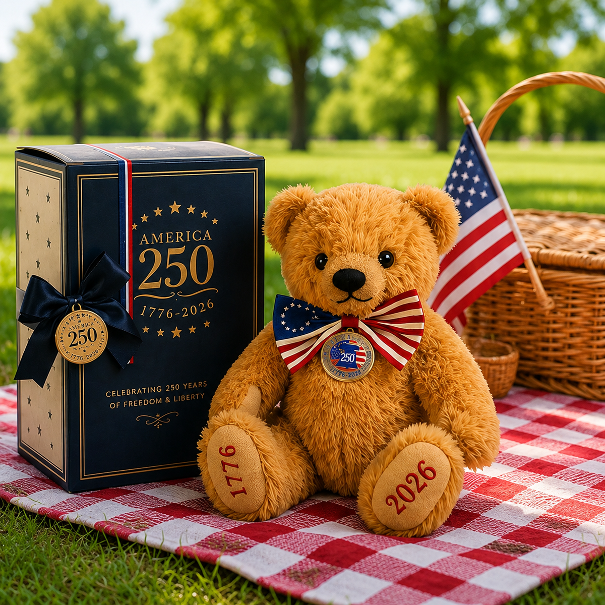 🔥Flash Sale 60% OFF-America 250 Commemorative Teddy Bear