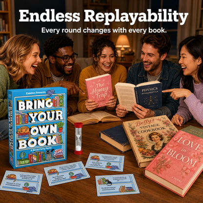 🔥Last Day 49% OFF - 📚🐱Bring Your Own Book: A Novel Party Game