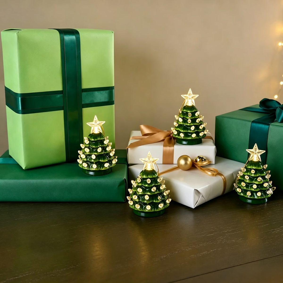 Christmas Mini Nostalgic Tree Ornaments Set (4 Pieces) 🎄