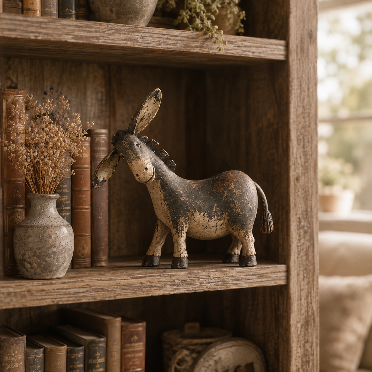 🔥Today 50% OFF🎁Rustic Donkey Figurine for Farmhouse Decor