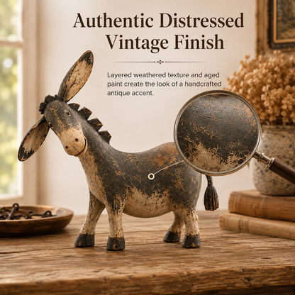 🔥Today 50% OFF🎁Rustic Donkey Figurine for Farmhouse Decor