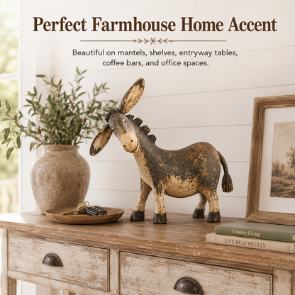 🔥Today 50% OFF🎁Rustic Donkey Figurine for Farmhouse Decor