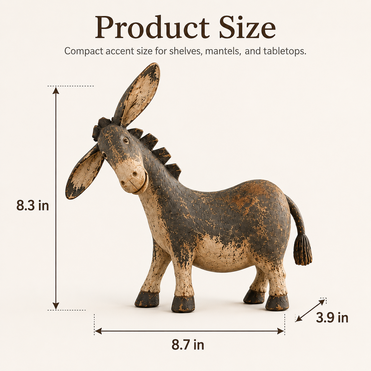 🔥Today 50% OFF🎁Rustic Donkey Figurine for Farmhouse Decor