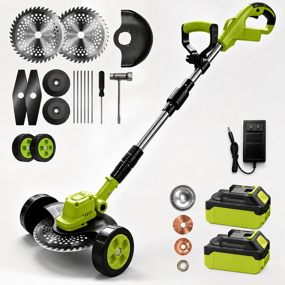 🌿Limited-time 50% OFF ⚡3-in-1 Cordless Lawn Mower – Lightweight Grass Trimmer & Edger with 2×21V Batteries🔋