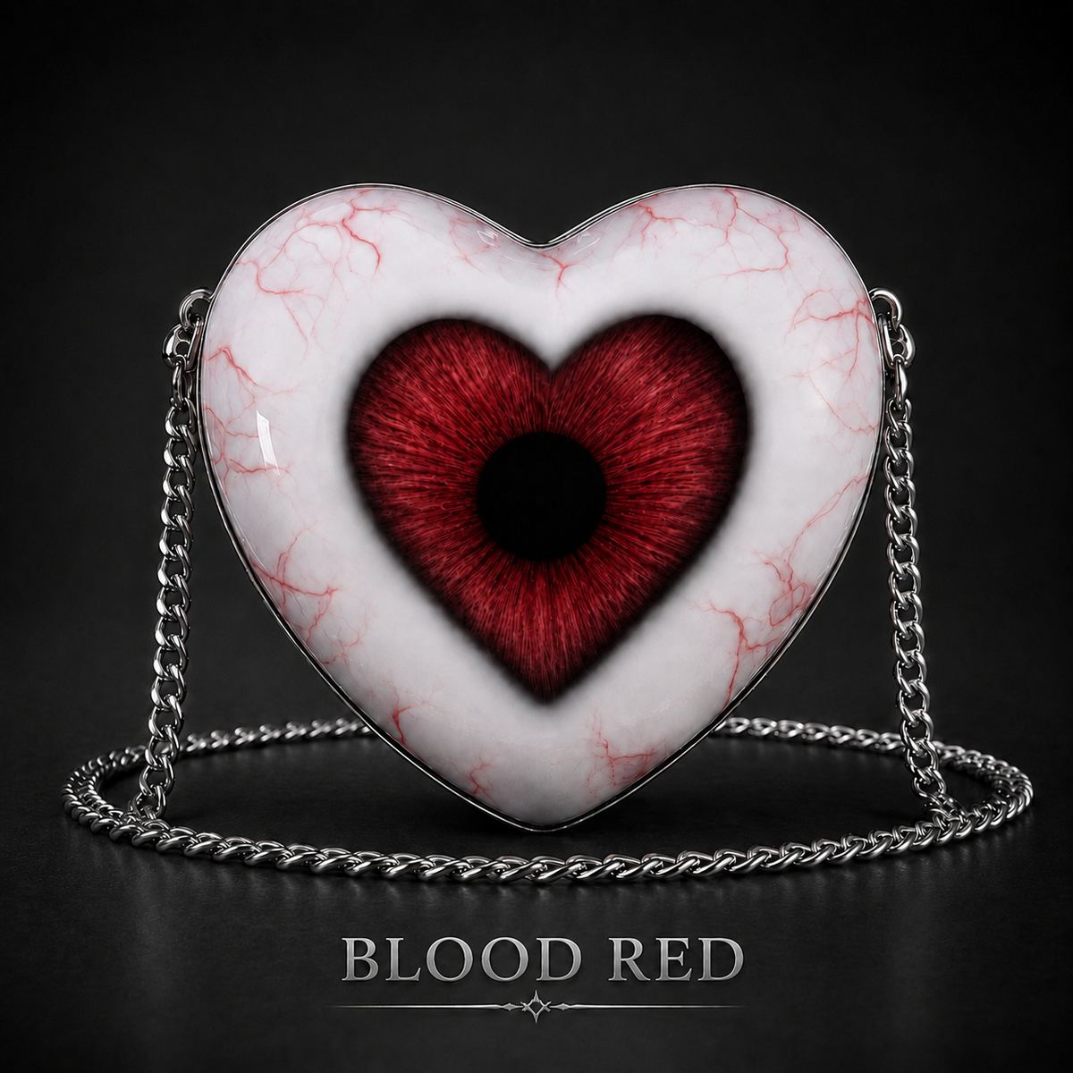 🖤Gothic Heart Eye Statement Crossbody Bag