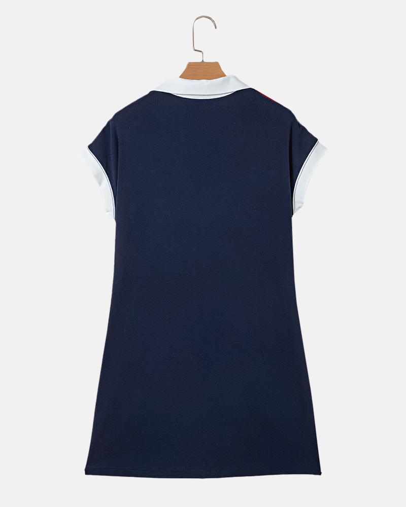 Women's Summer Striped Shift Mini Dress