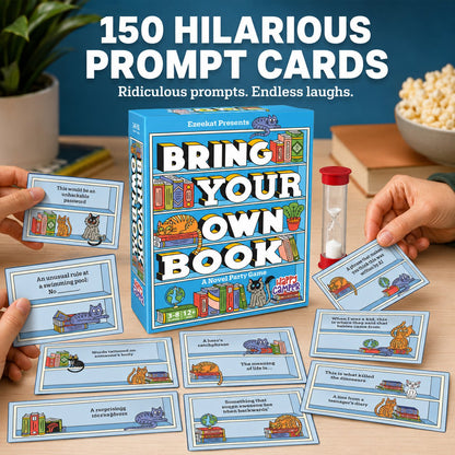 🔥Last Day 49% OFF - 📚🐱Bring Your Own Book: A Novel Party Game