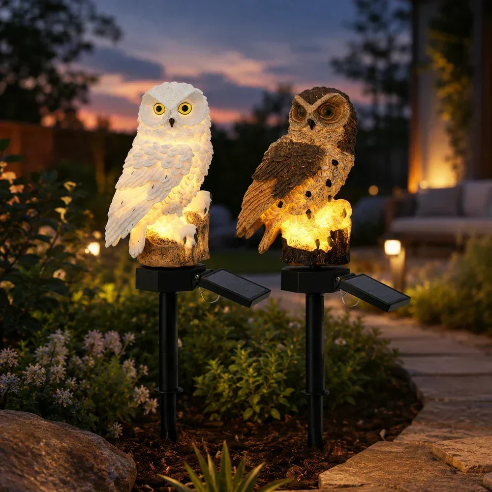 🔥Last Day 50% OFF🦉Brighten your garden path today Solar Owl Pathway Light