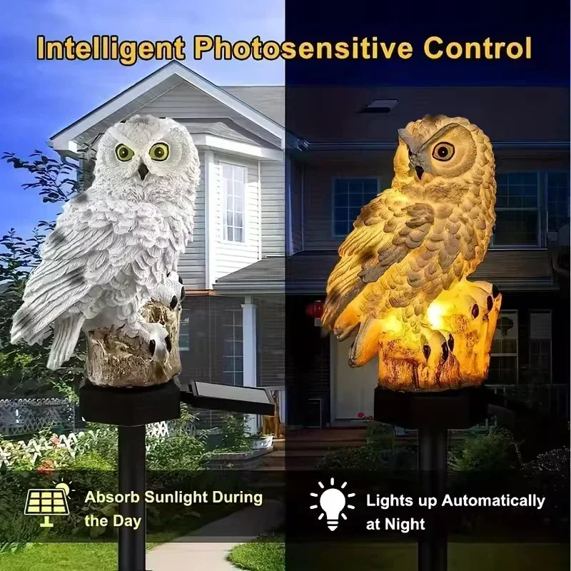 🔥Last Day 50% OFF🦉Brighten your garden path today Solar Owl Pathway Light
