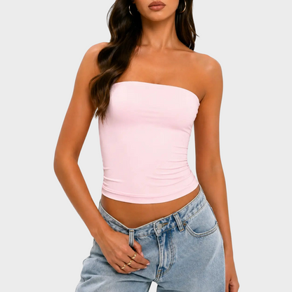 Women Sexy Tube Top Summer Going Out Double Lined Basic Tank Top
