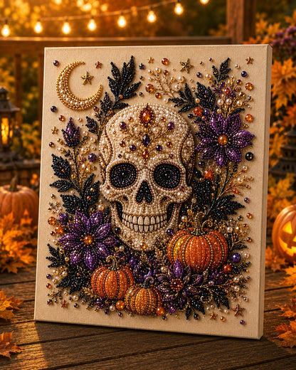 💥LAST DAY  50% OFF👻✨ Halloween Pearl Art DIY Kit – Turn Tiny Pearls into Spooky-Cute Magic