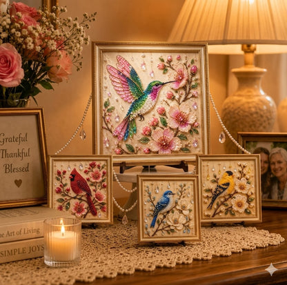 🌸 Luxury Bird Pearl Art DIY Kit