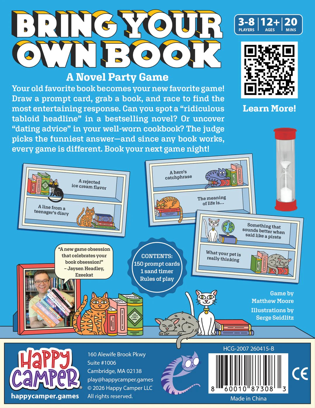 🔥Last Day 49% OFF - 📚🐱Bring Your Own Book: A Novel Party Game