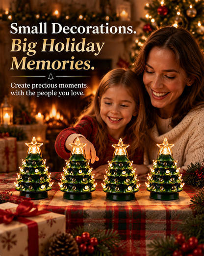 Christmas Mini Nostalgic Tree Ornaments Set (4 Pieces) 🎄