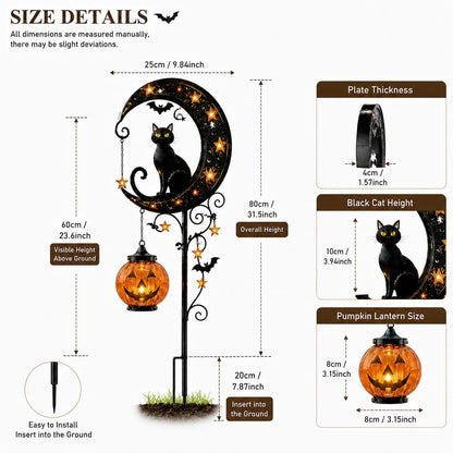 🎃 Halloween Early Bird Sale | 55% OFF Pumpkin Moon Garden Stake Light