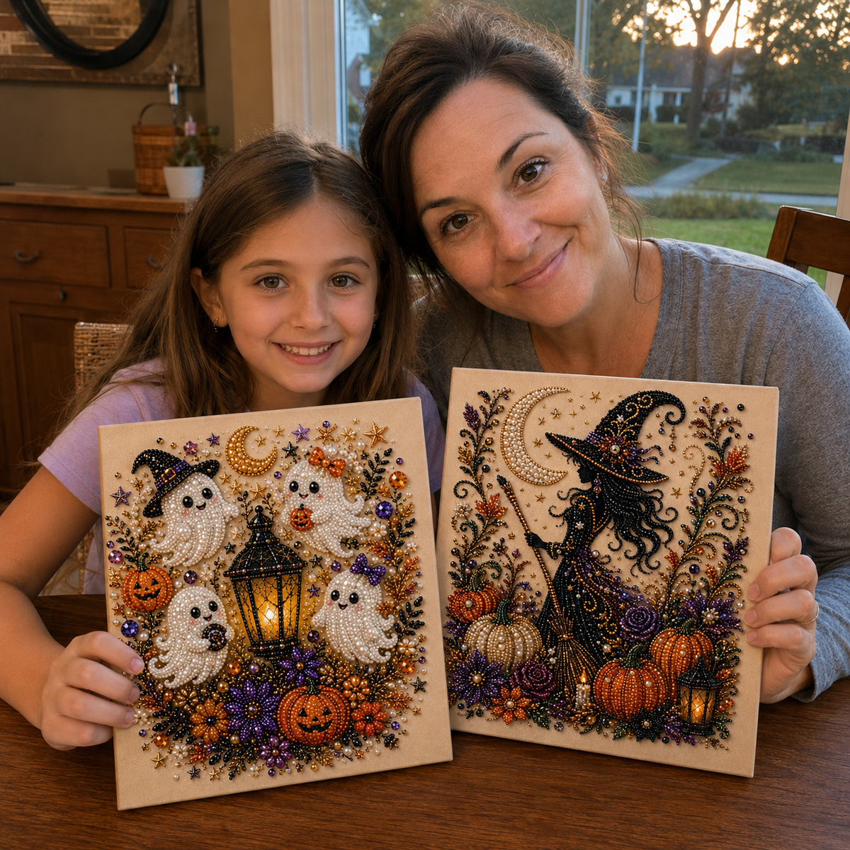 💥HOT SALE 50% OFF👻✨ Halloween Pearl Art DIY Kit – Turn Tiny Pearls into Spooky-Cute Magic