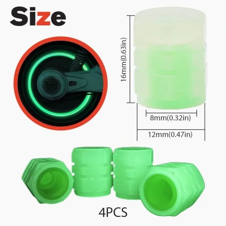 🔥LAST DAY 49% OFF🚗Glow-in-the-Dark Tire Valve Caps – Durable, Tool-Free, Fits Most Vehicles