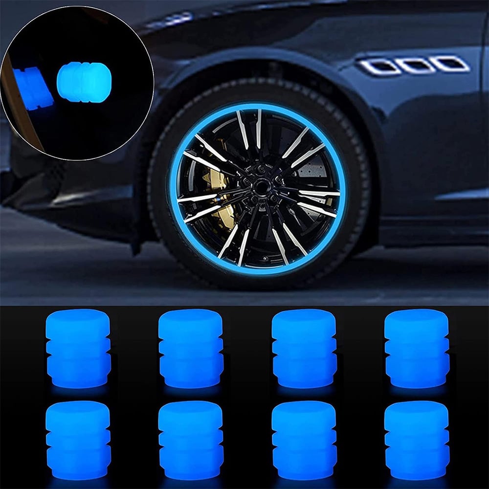 🔥LAST DAY 49% OFF🚗Glow-in-the-Dark Tire Valve Caps – Durable, Tool-Free, Fits Most Vehicles