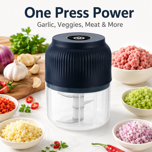 Hot Sale✨ Mini Electric Food Chopper – One-Press Garlic & Veggie Prep 🍳🥕🧄