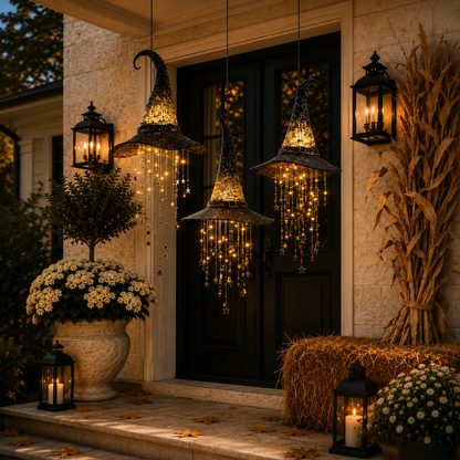 ✨50% OFF TODAY🎃 Lighted Witch Hat Hanging Chime