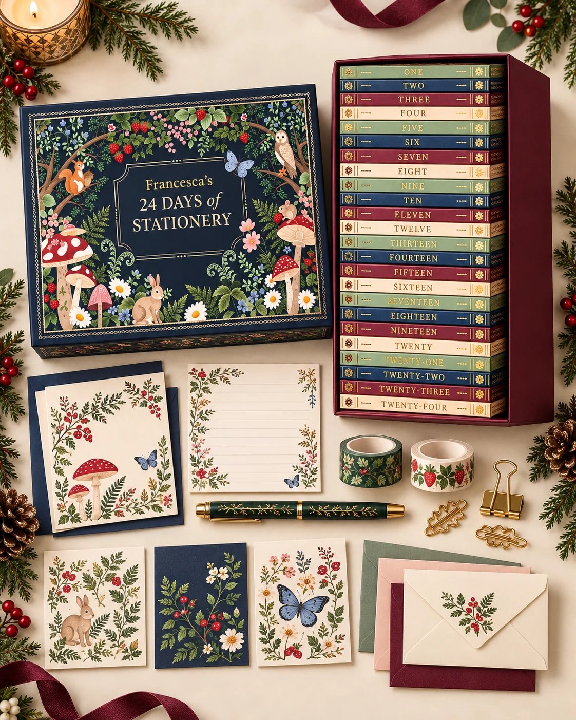 🔥 Last Day 49% OFF🔥2026 Advent Calendar – Christmas Gift Set with Stationery