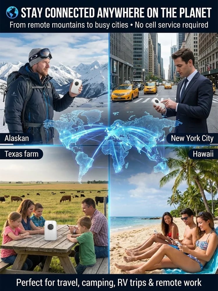 🌍 Global Portable Wi-Fi – No Contract, No Hidden Fees