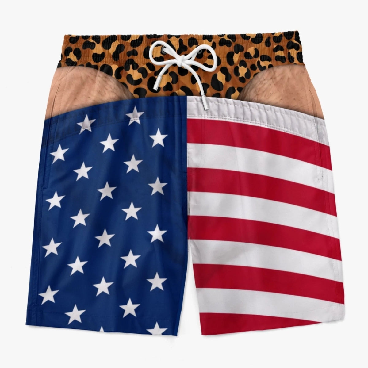 🇺🇸 Personalized “Warning: Wide Load” Men’s Swim Trunks – Funny Gift for Him