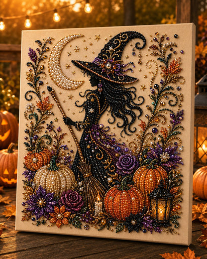 💥LAST DAY  50% OFF👻✨ Halloween Pearl Art DIY Kit – Turn Tiny Pearls into Spooky-Cute Magic