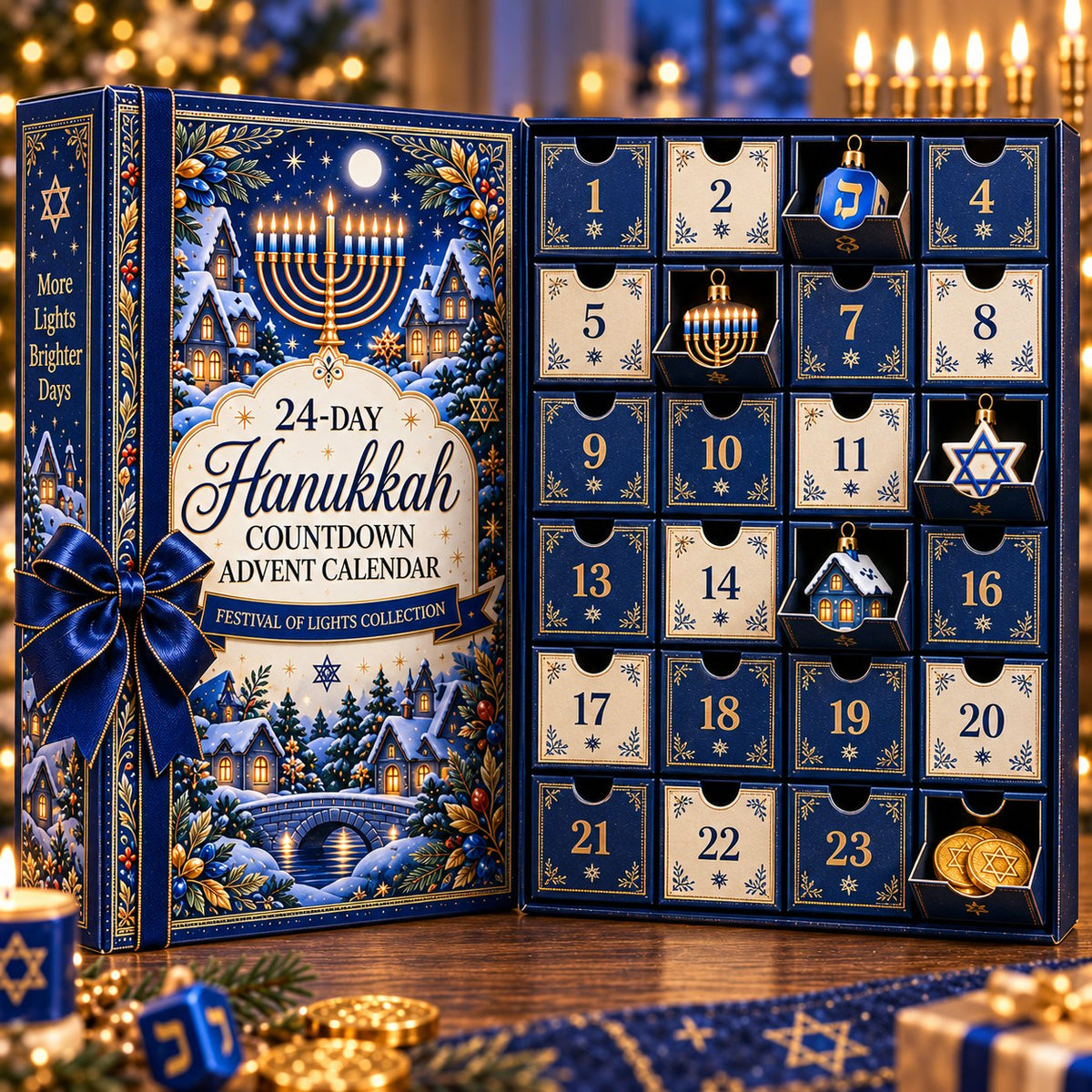🕎 24 Little Ornament of Hanukkah Magic