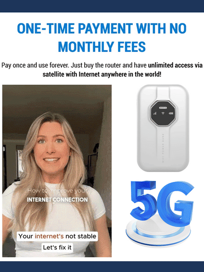 🌍 Global Portable Wi-Fi – No Contract, No Hidden Fees