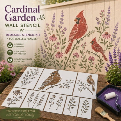 🌿 Garden Wall StencilTM Collection - ✨Make your walls look lively and not monotonous