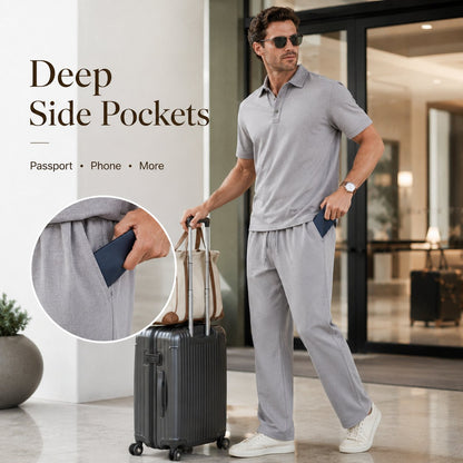 🌴Men's Linen Beach Two Piece Set