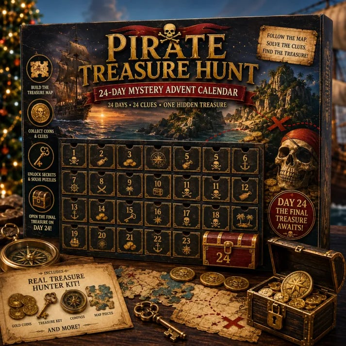 ⏳ Last Day 50% OFF – 🎁✨ 24-Day Mystery Adventure Advent Calendar Collection | 24 Clues, Hands-On Puzzles & One Final Reveal