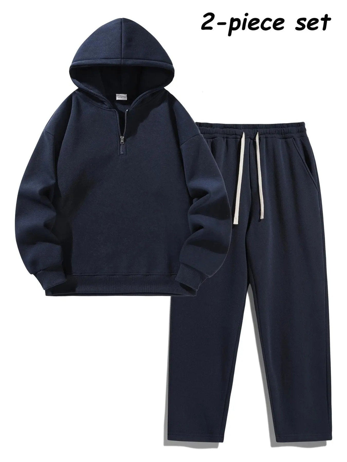 ⚡Hot Sales 50% OFF🔥Men's Plain Two-piece Casual Sporty Sweatsuit Set
