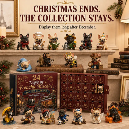 ⏳ 50% OFF TODAY– 🐶 24-Day French Bulldog Christmas Advent Calendar | 24 Unique Collectible Frenchie Characters with Different Outfits, Personalities & Daily Holiday Surprises 🎄✨