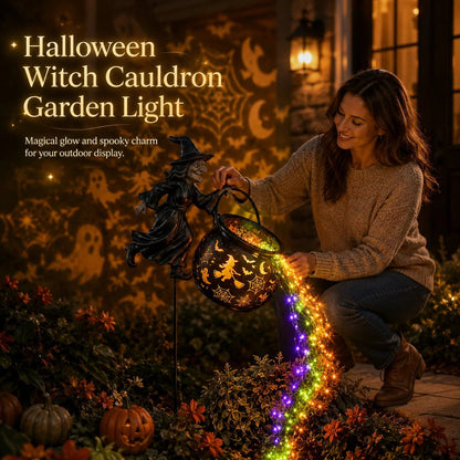🔥 Last Day 57% OFF ❤️ Halloween Witch Cauldron Garden Light