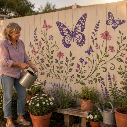 🌿 Garden Wall StencilTM Collection - ✨Make your walls look lively and not monotonous