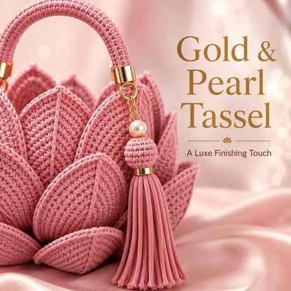 🌸👜Viral 3D Crochet Petal Handbag