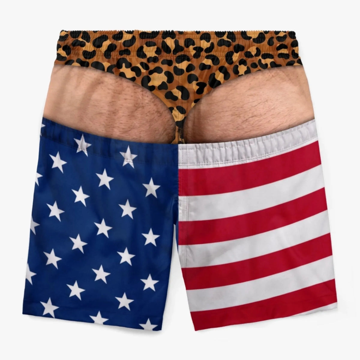 🇺🇸 Personalized “Warning: Wide Load” Men’s Swim Trunks – Funny Gift for Him