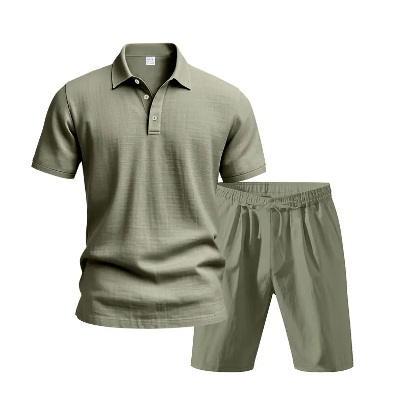 🌴Men's Linen Beach Two Piece Set