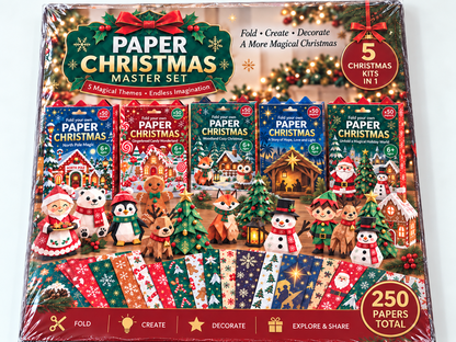 🧘Relaxing & Beginner-Friendly- 3D DIY Paper Christmas(💕Step-by-Step Guide Included)