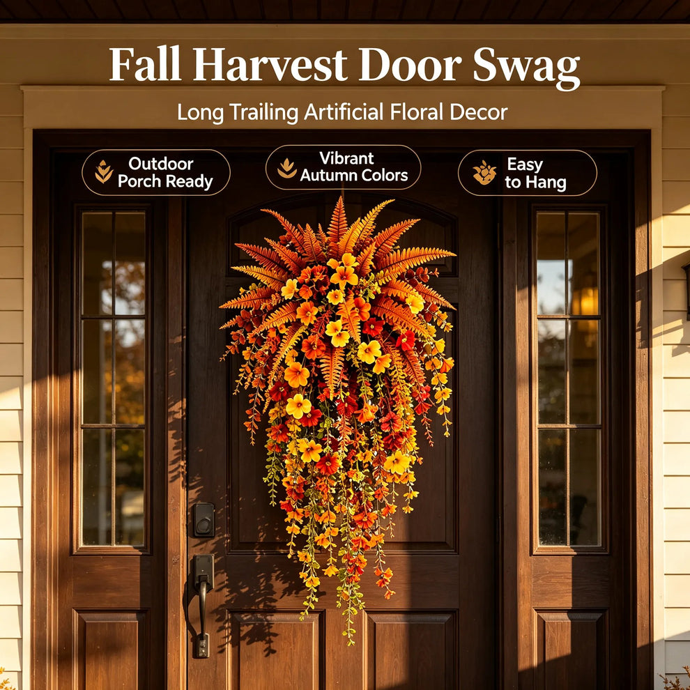 🔥 TODAY ONLY🍂 Artificial Fern for Fall Porch & Door Decor